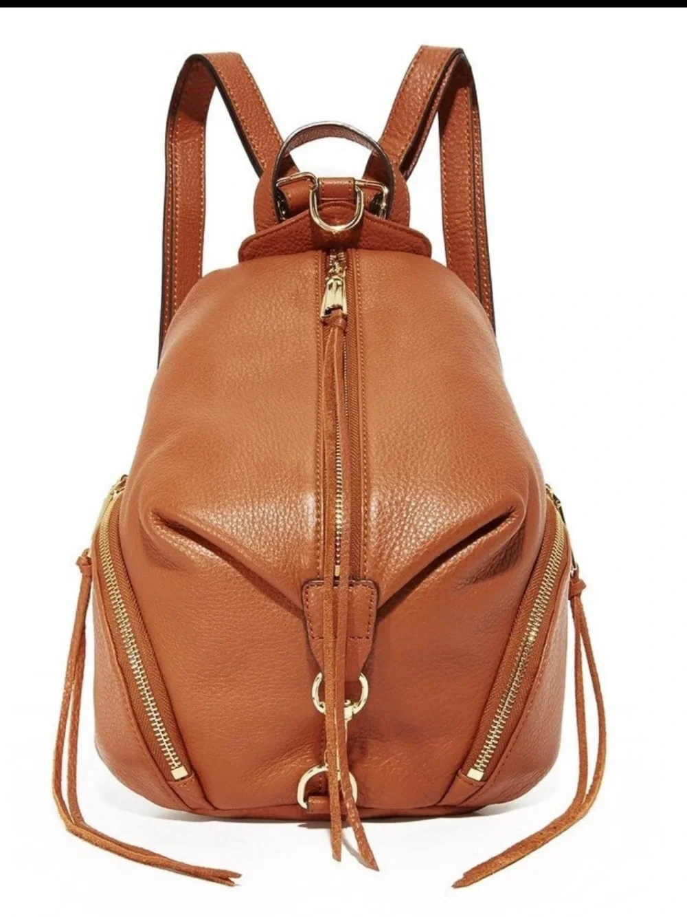 Rebecca Minkoff Julian backpack in brown pebbled leather